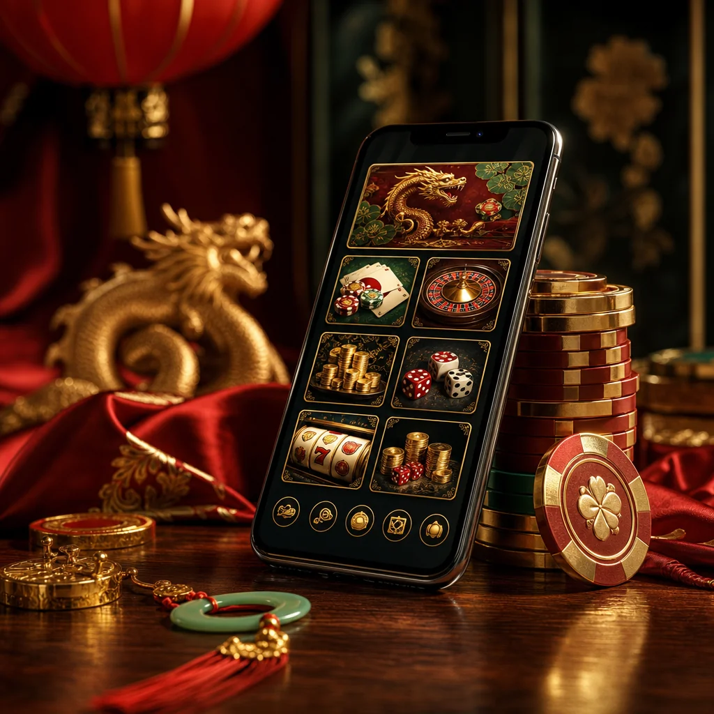 Player enjoying mobile casino games with deposit bonus on phone